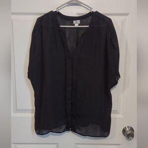 Black Sheer Blouse